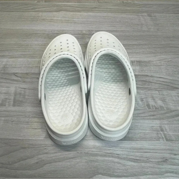 Joybees White Slip On Water Comfort Clog Shoes Unisex Womens 9 Mens 7 - Picture 9 of 9